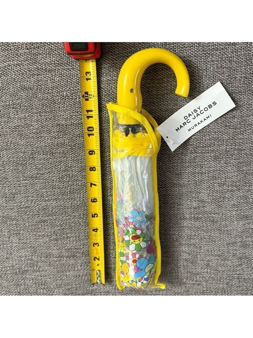 Marc Jacobs Daisy Parfums Takashi Murakami Umbrella Floral Clear Yellow New - Picture 9 of 11